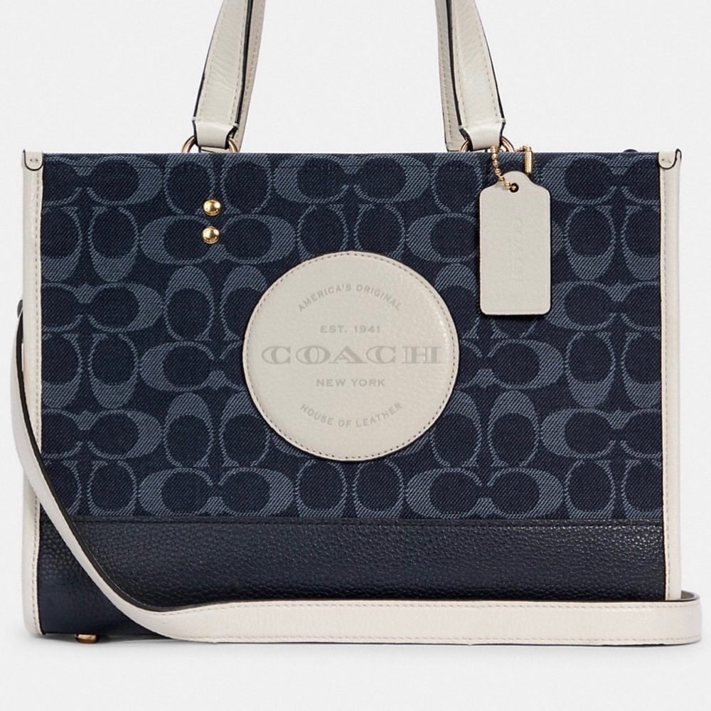 Coach Dempsey Carryall In Signature Jacquard With Coach Patch